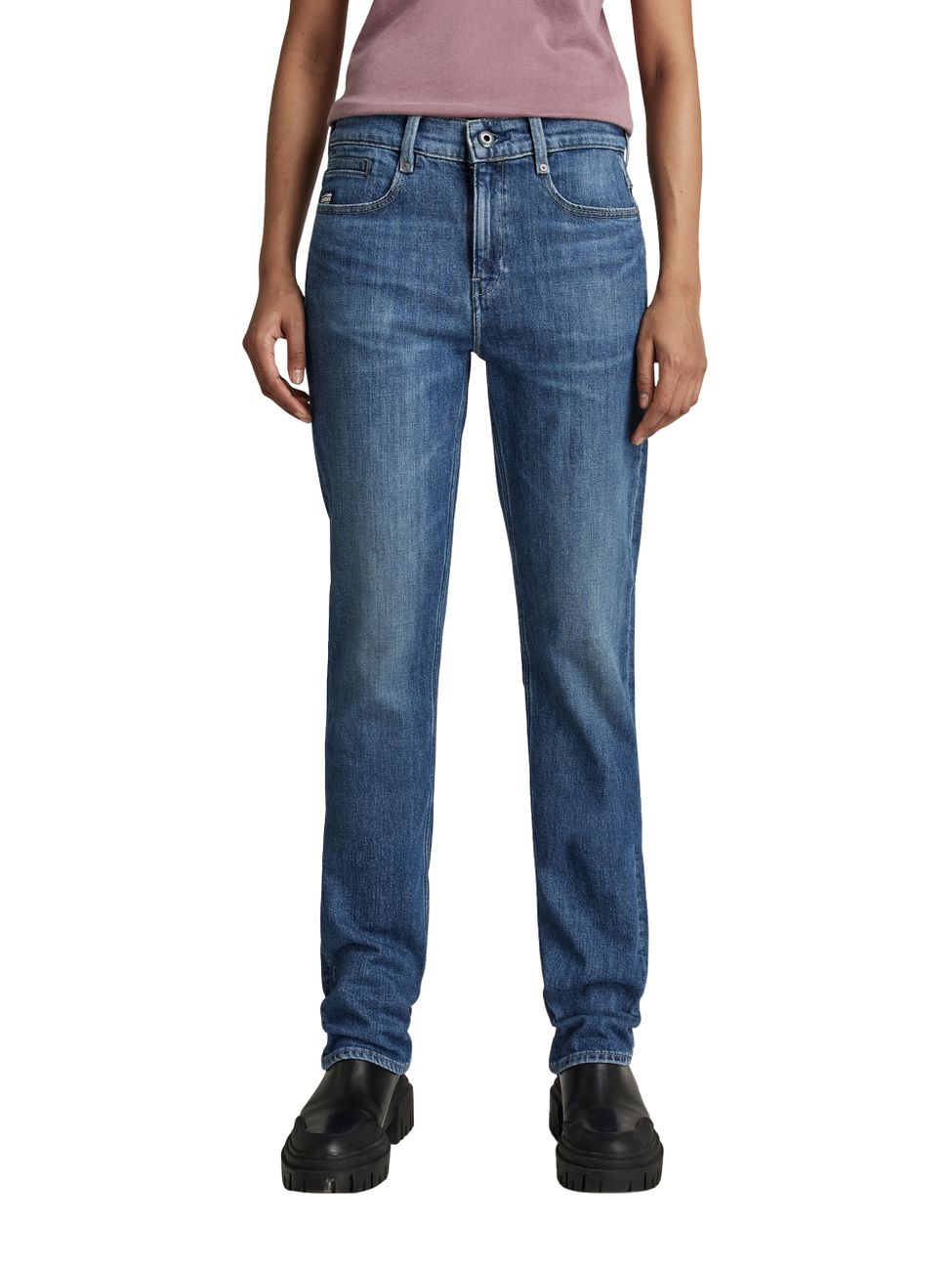 G-STAR RAW DENIM NOXER STRAIGHT WMN faded capri Damen Jeans